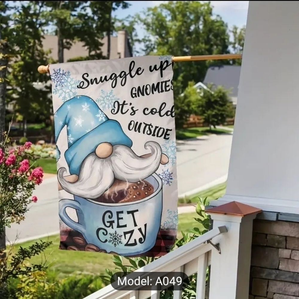 Get Cozy Garden Flag